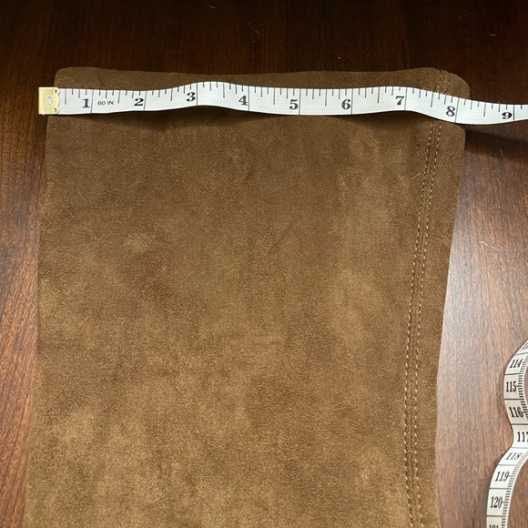 So Me Women's Brown Leather Over The Knee Stretchy Boots Size 7 - Picture 6 of 9